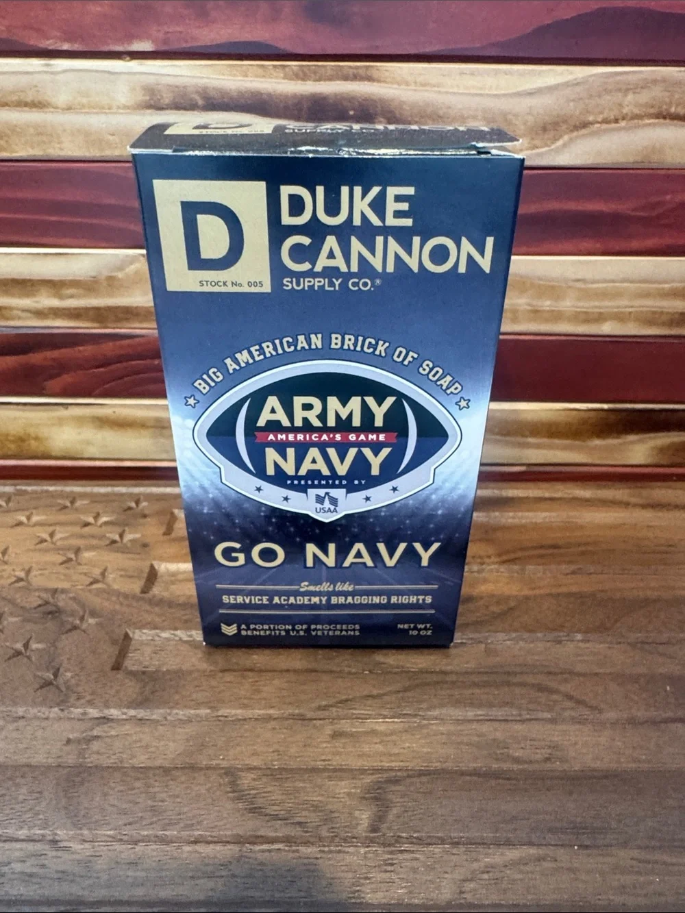 Duke Cannon Go Navy Army Big American Brick of Soap - Blue